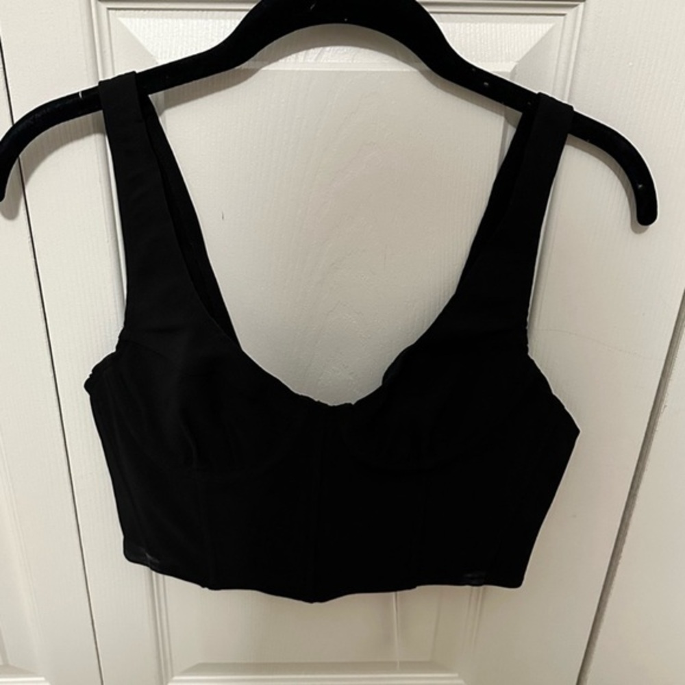 Tic Toc‎ Cami Bra Top in Black Size Large NWT